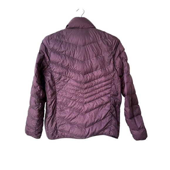 Abercrombie & Fitch Womens Down Puffer Coat Jacket L Lightweight Packable Zip - Picture 5 of 9